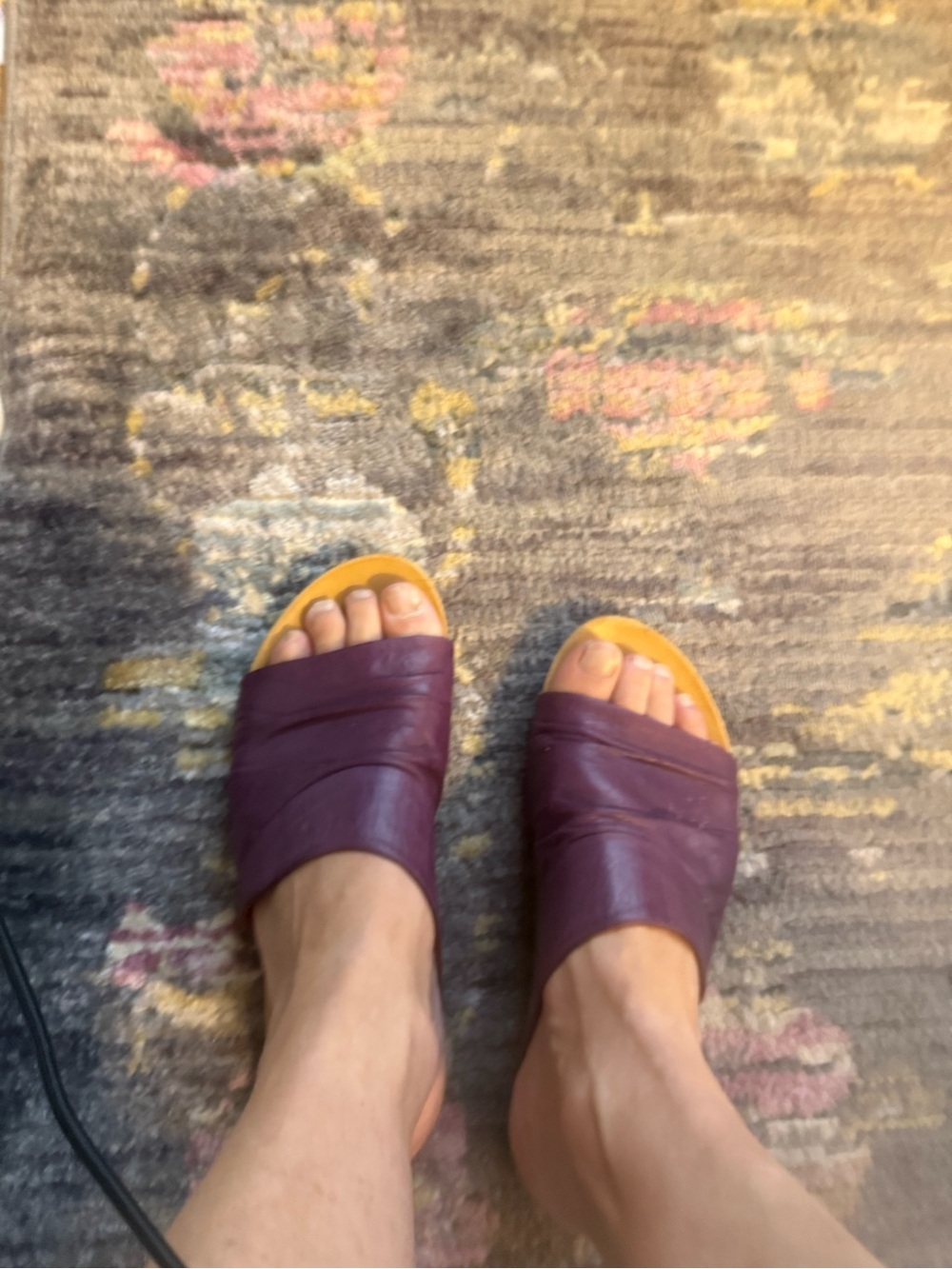 Miz Mooz purple leather sandals